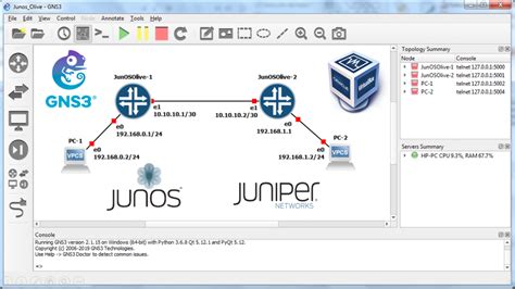 Step 3 - OSPF Configuration. . Juniper srx in gns3